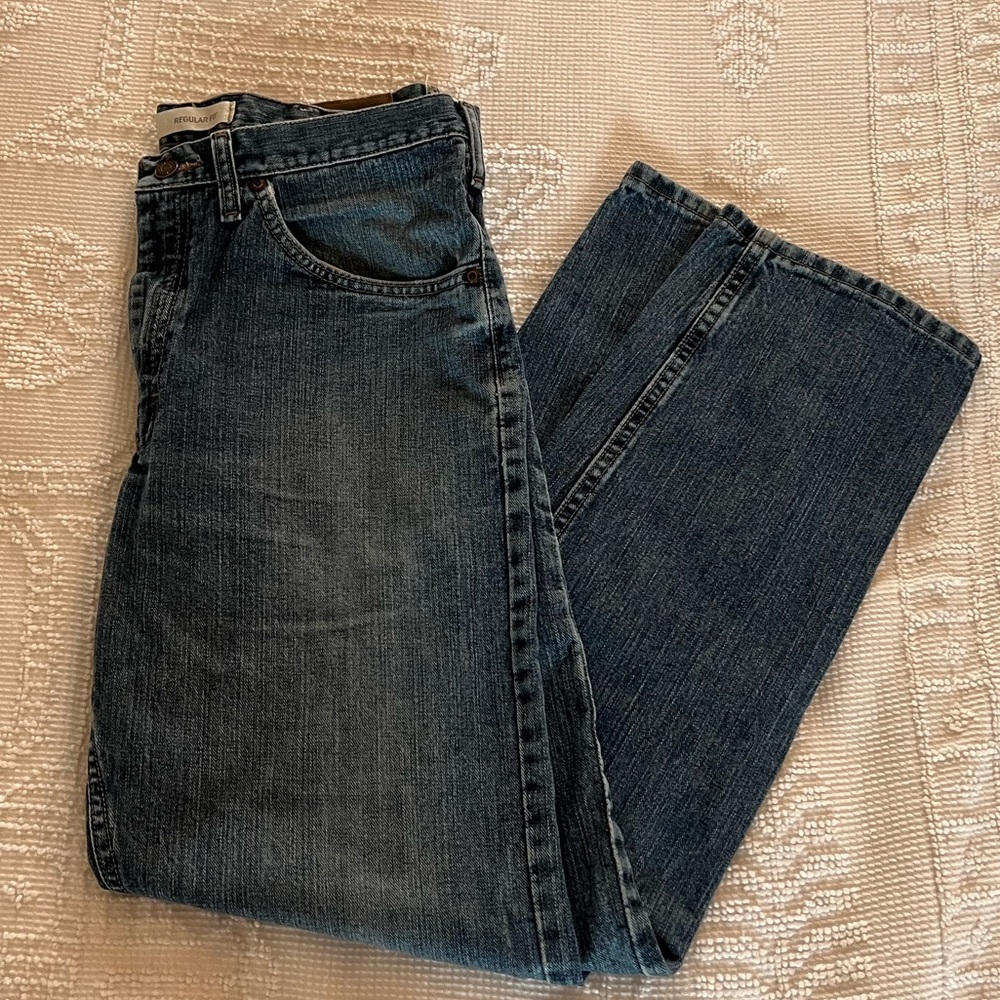 LEE Men’s Dark Wash Relaxed Fit Jeans - Picture 3 of 6